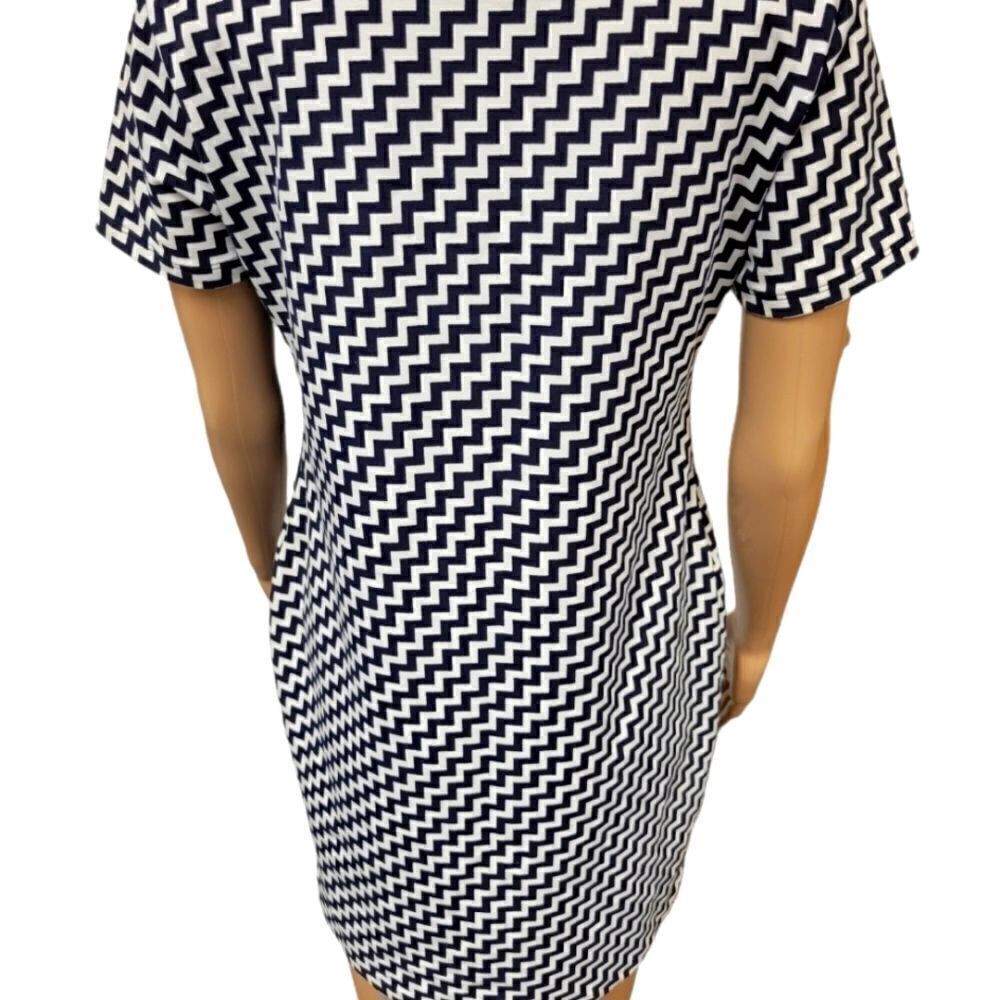 Imported Italian Chevron Mini Dress - Picture 5 of 6